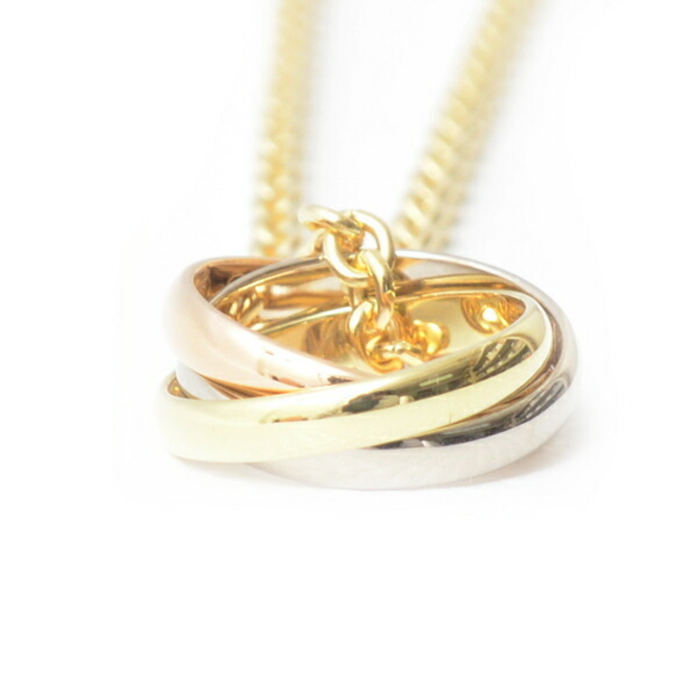 Cartier Baby Trinity Ring Necklace Yellow White Pink Gold